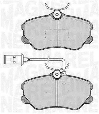 MAGNETI MARELLI 363916060226 -  Комплект тормозных колодок, дисковый тормоз
